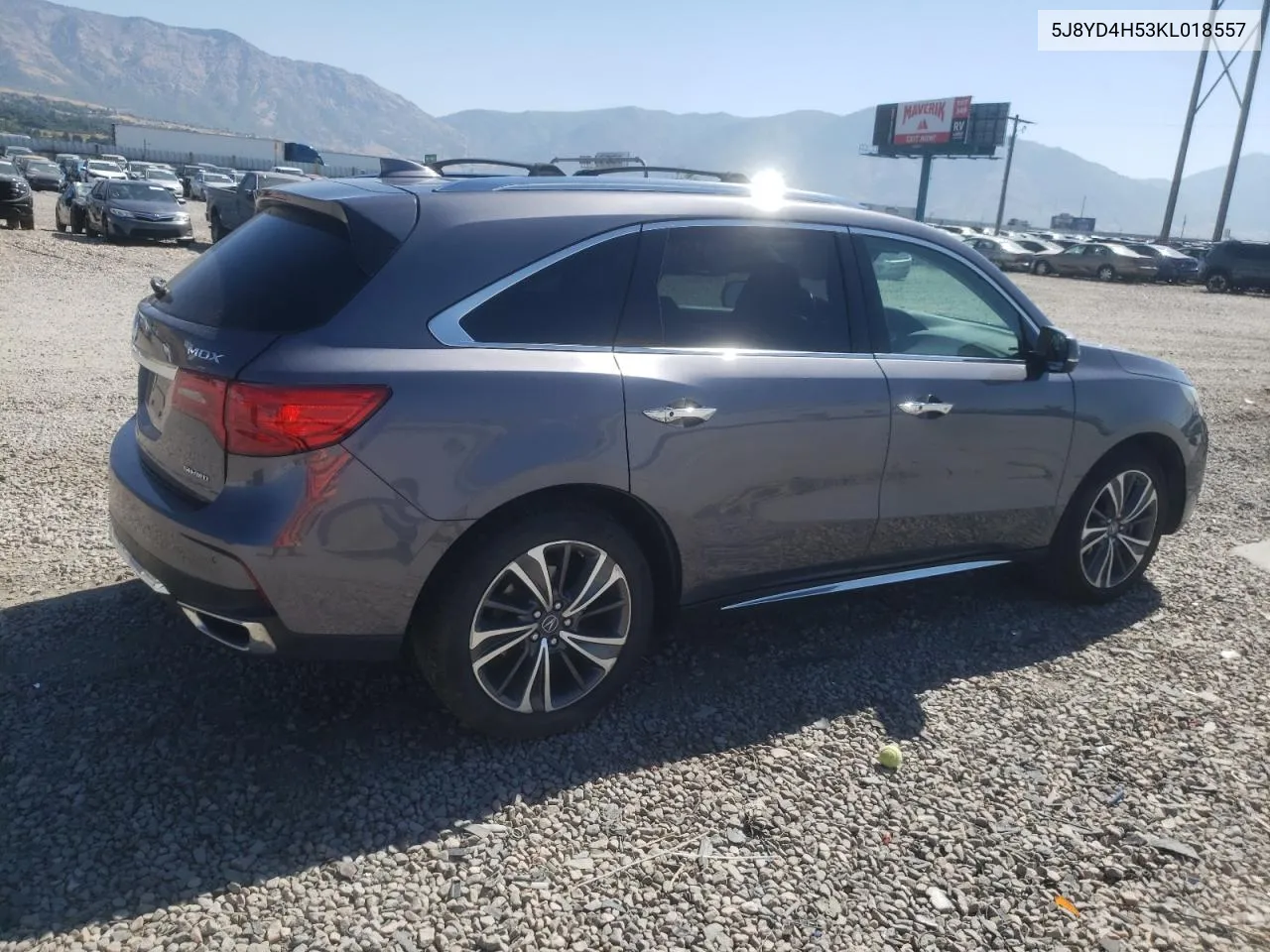 2019 Acura Mdx Technology VIN: 5J8YD4H53KL018557 Lot: 70698544