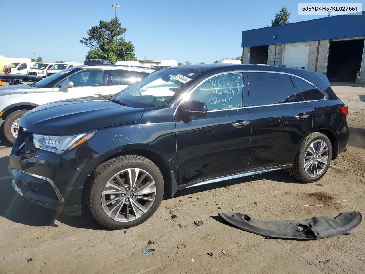 5J8YD4H57KL027651 2019 Acura Mdx Technology