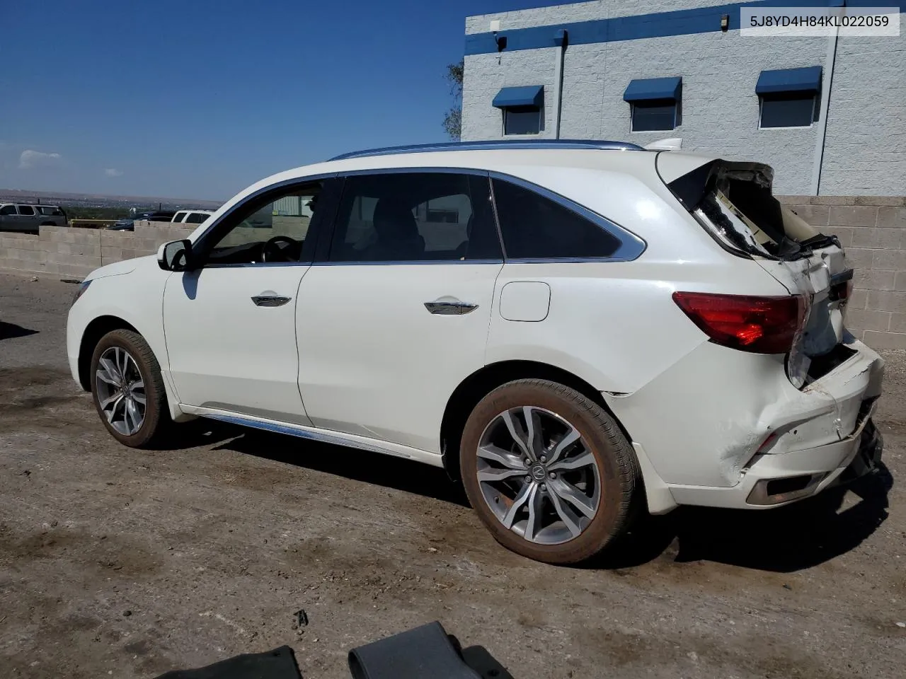 2019 Acura Mdx Advance VIN: 5J8YD4H84KL022059 Lot: 73486634