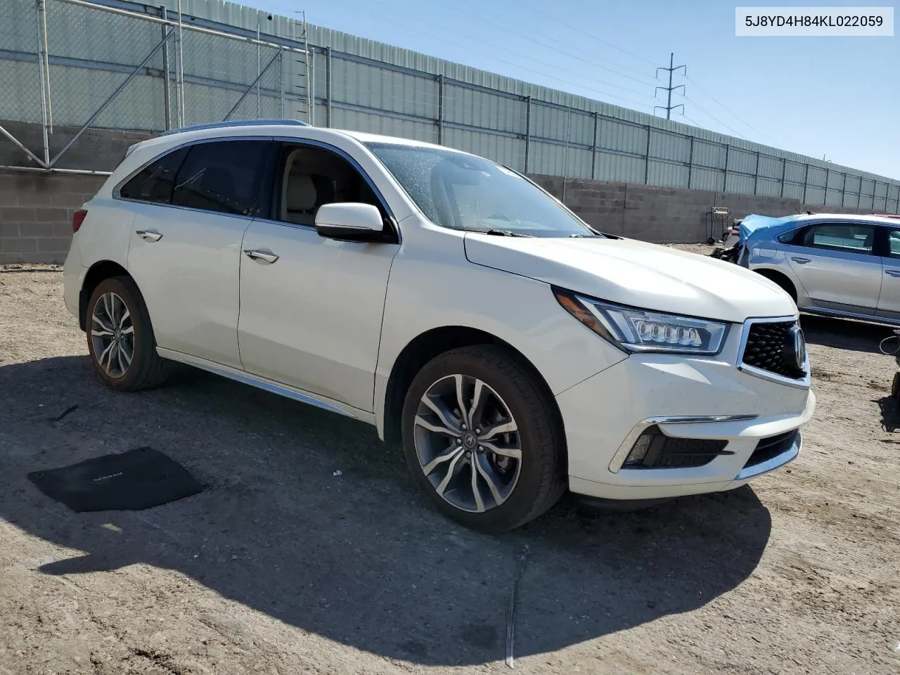 2019 Acura Mdx Advance VIN: 5J8YD4H84KL022059 Lot: 73486634