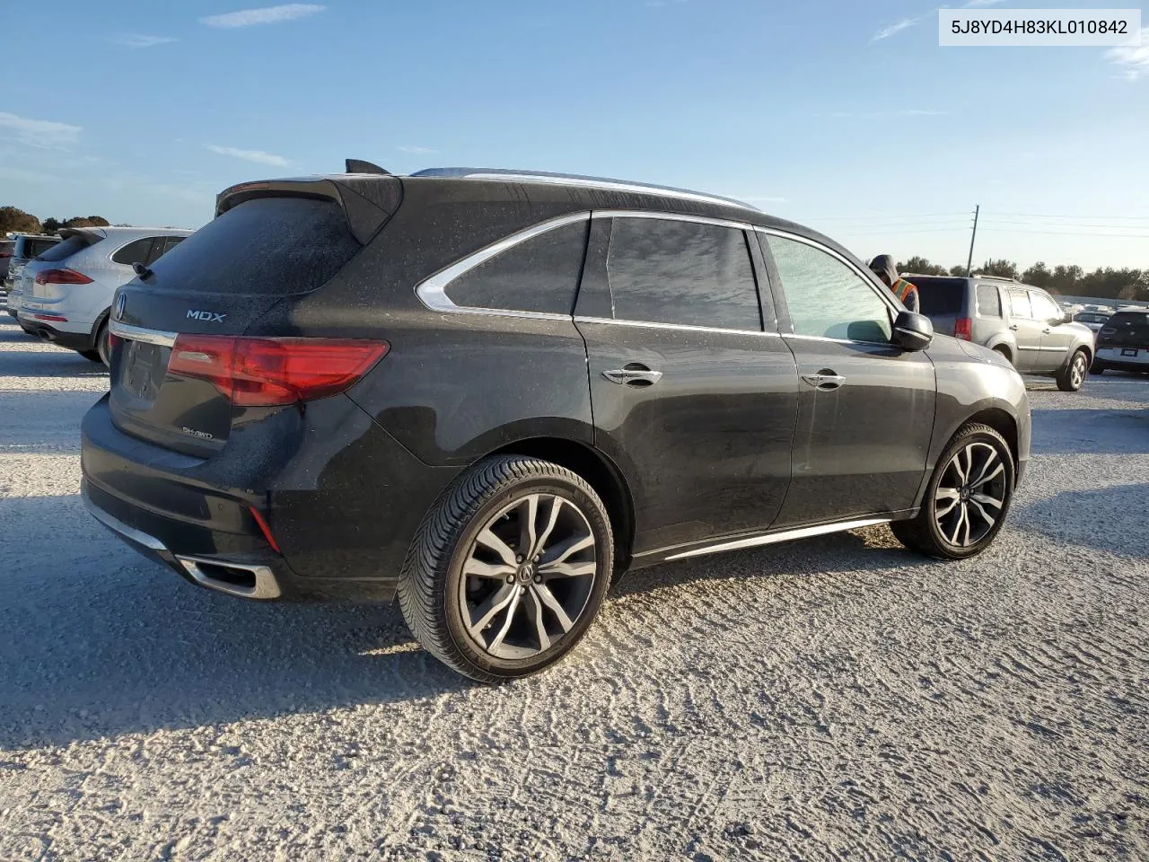 2019 Acura Mdx Advance VIN: 5J8YD4H83KL010842 Lot: 75271694