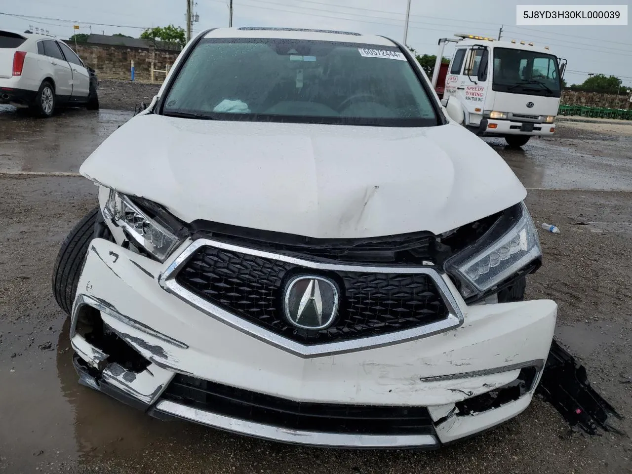 2019 Acura Mdx VIN: 5J8YD3H30KL000039 Lot: 75776104