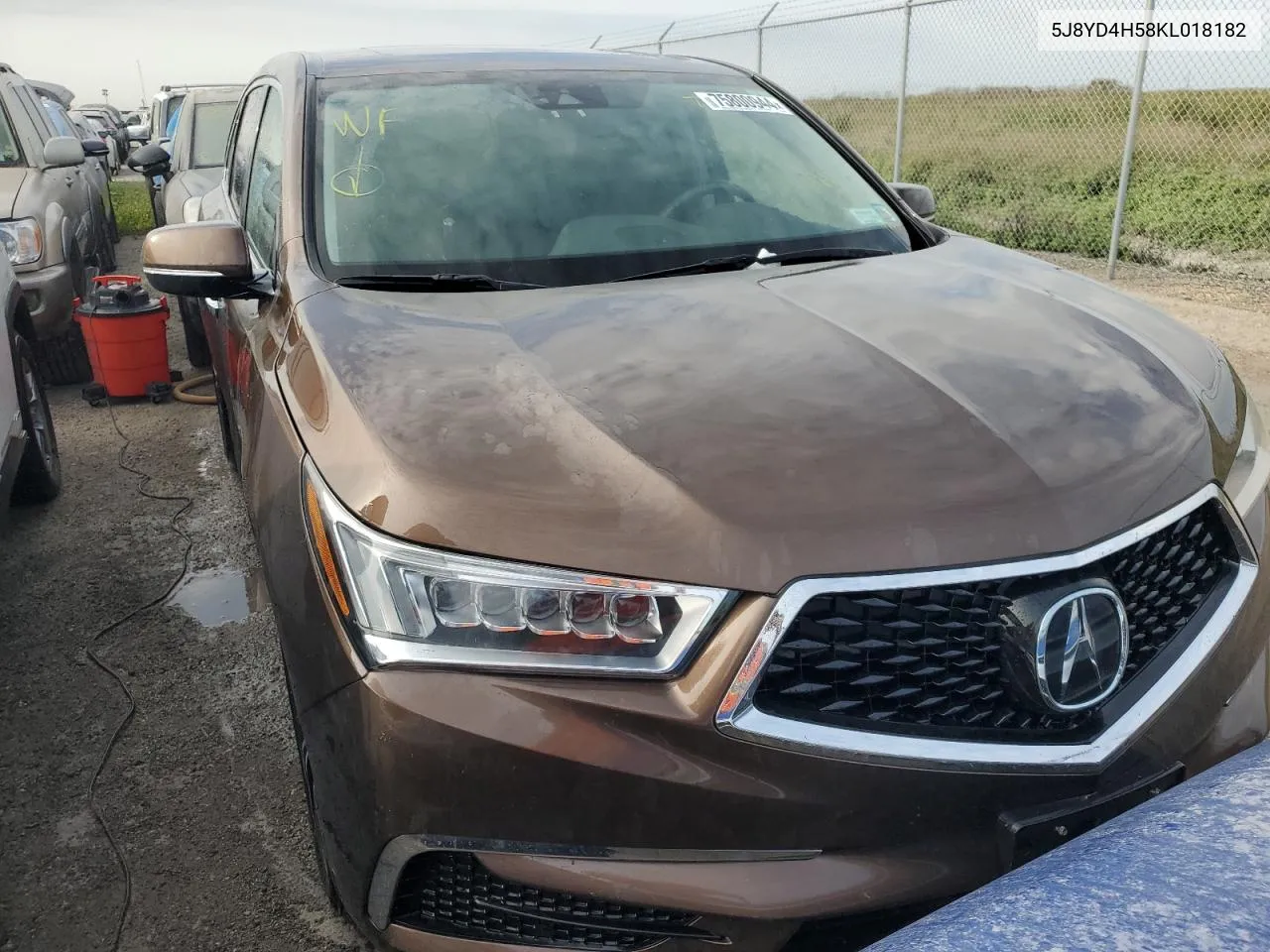 2019 Acura Mdx Technology VIN: 5J8YD4H58KL018182 Lot: 75800944