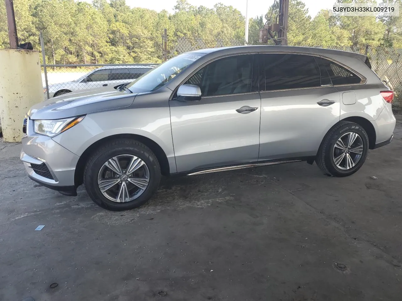 2019 Acura Mdx VIN: 5J8YD3H33KL009219 Lot: 76060674