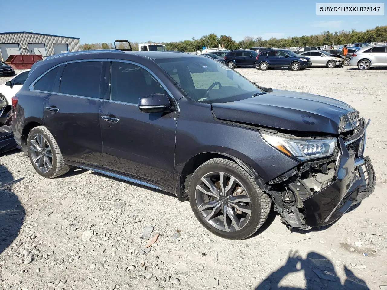 2019 Acura Mdx Advance VIN: 5J8YD4H8XKL026147 Lot: 76484004