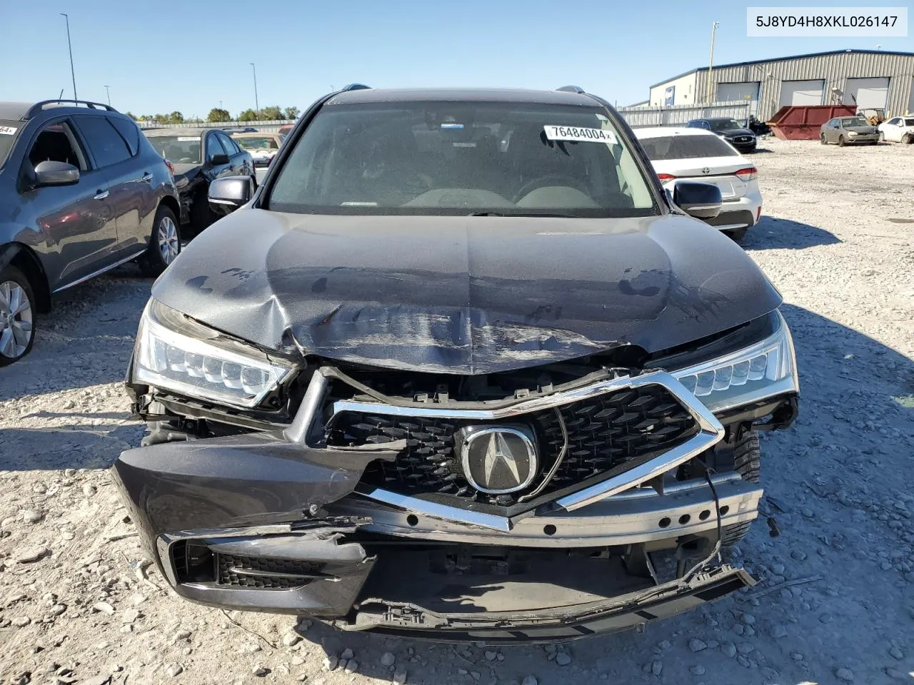 2019 Acura Mdx Advance VIN: 5J8YD4H8XKL026147 Lot: 76484004