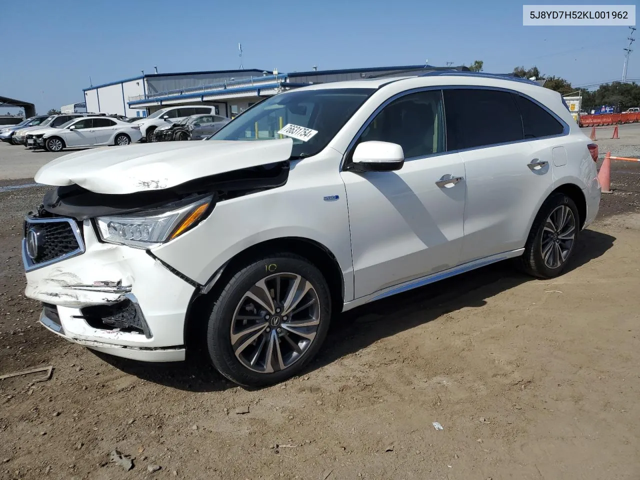 2019 Acura Mdx Sport Hybrid Technology VIN: 5J8YD7H52KL001962 Lot: 76631754