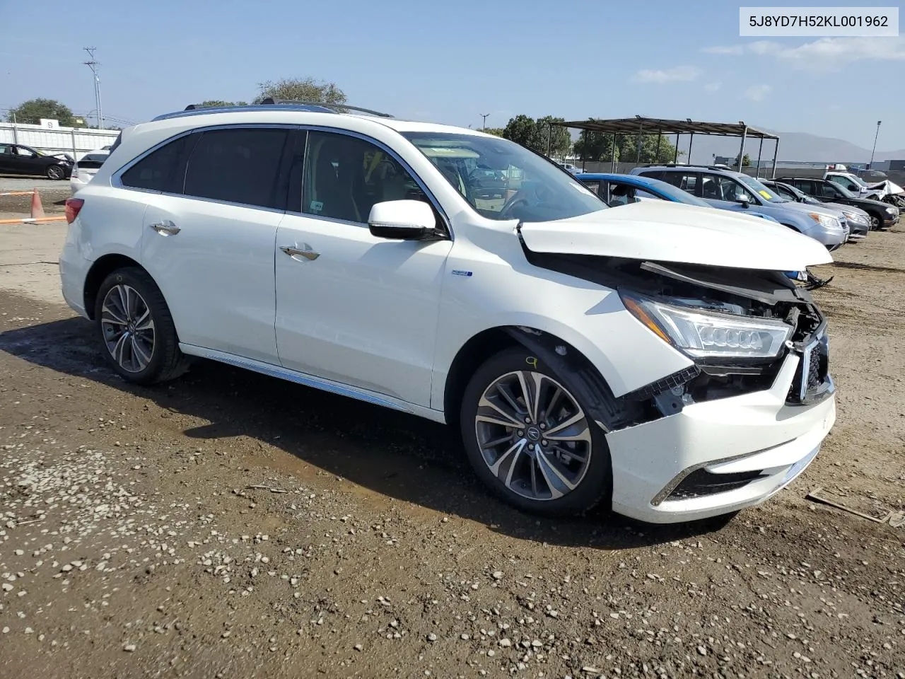 2019 Acura Mdx Sport Hybrid Technology VIN: 5J8YD7H52KL001962 Lot: 76631754