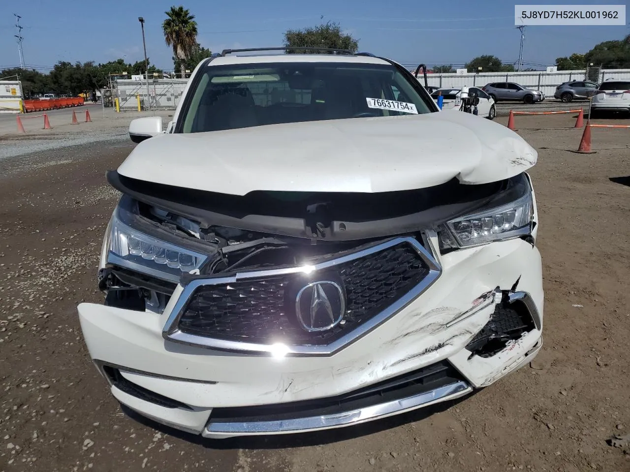 2019 Acura Mdx Sport Hybrid Technology VIN: 5J8YD7H52KL001962 Lot: 76631754