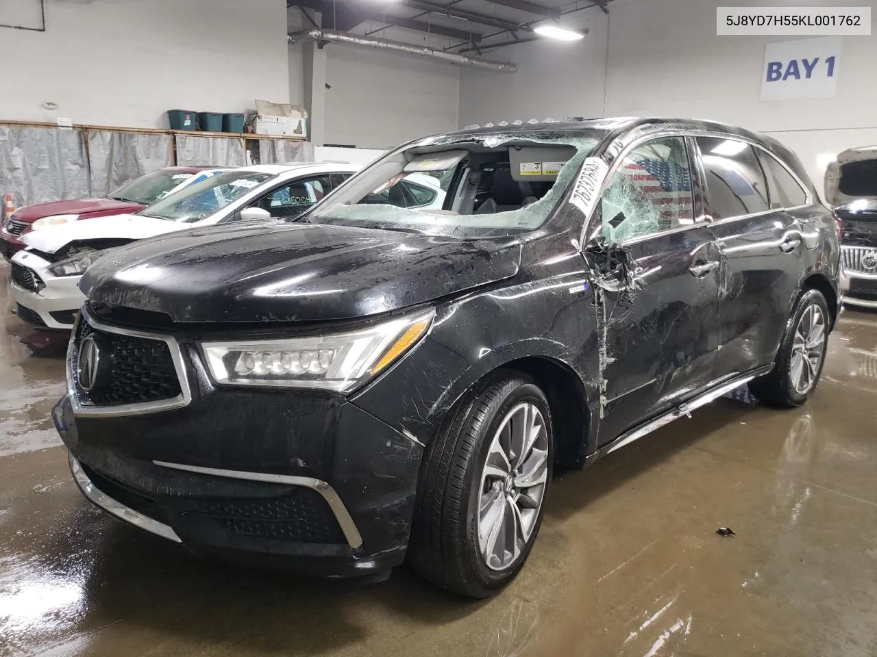 2019 Acura Mdx Sport Hybrid Technology VIN: 5J8YD7H55KL001762 Lot: 76737684