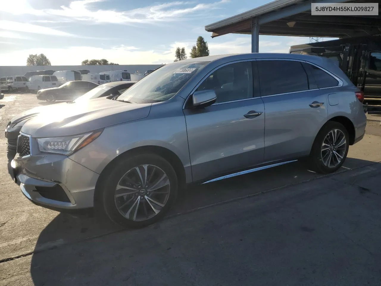 2019 Acura Mdx Technology VIN: 5J8YD4H55KL009827 Lot: 77386994