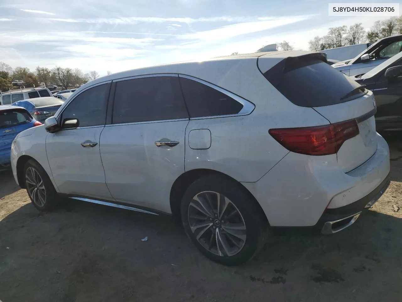 2019 Acura Mdx Technology VIN: 5J8YD4H50KL028706 Lot: 77452584