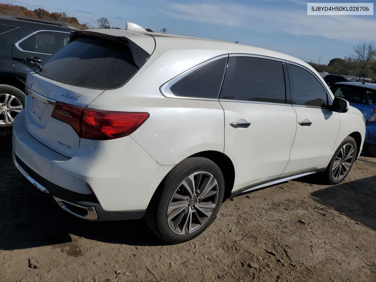 2019 Acura Mdx Technology VIN: 5J8YD4H50KL028706 Lot: 77452584