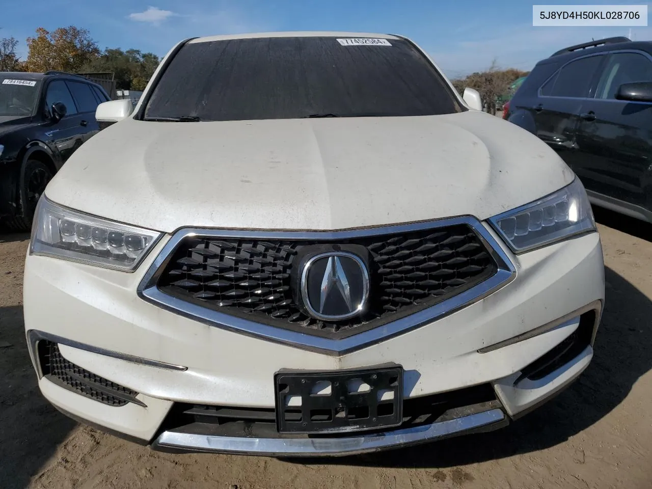 2019 Acura Mdx Technology VIN: 5J8YD4H50KL028706 Lot: 77452584