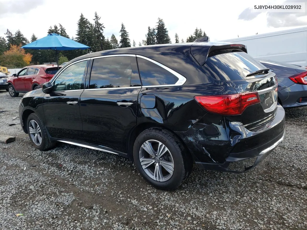 2019 Acura Mdx VIN: 5J8YD4H30KL028932 Lot: 77476034