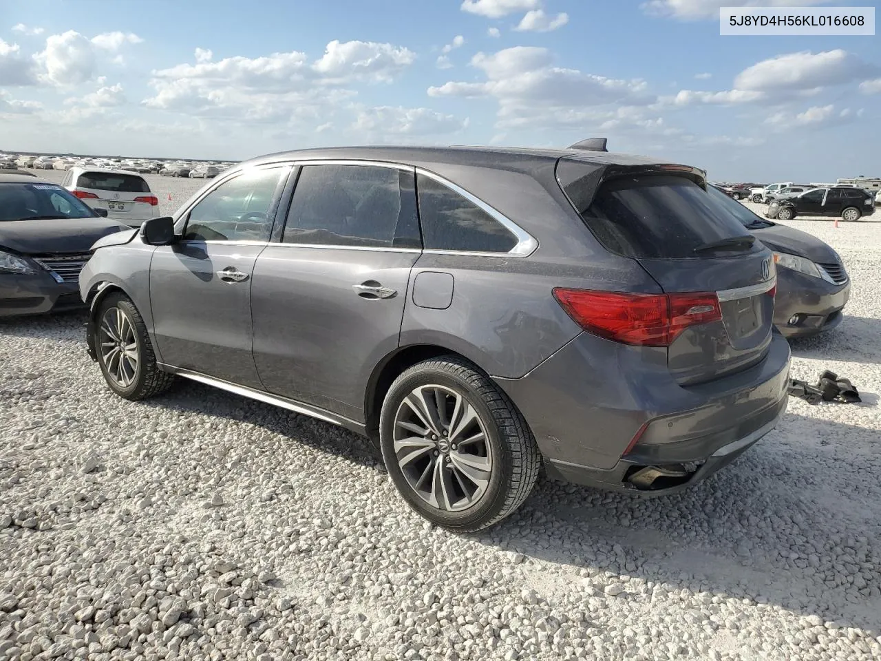 2019 Acura Mdx Technology VIN: 5J8YD4H56KL016608 Lot: 77968964