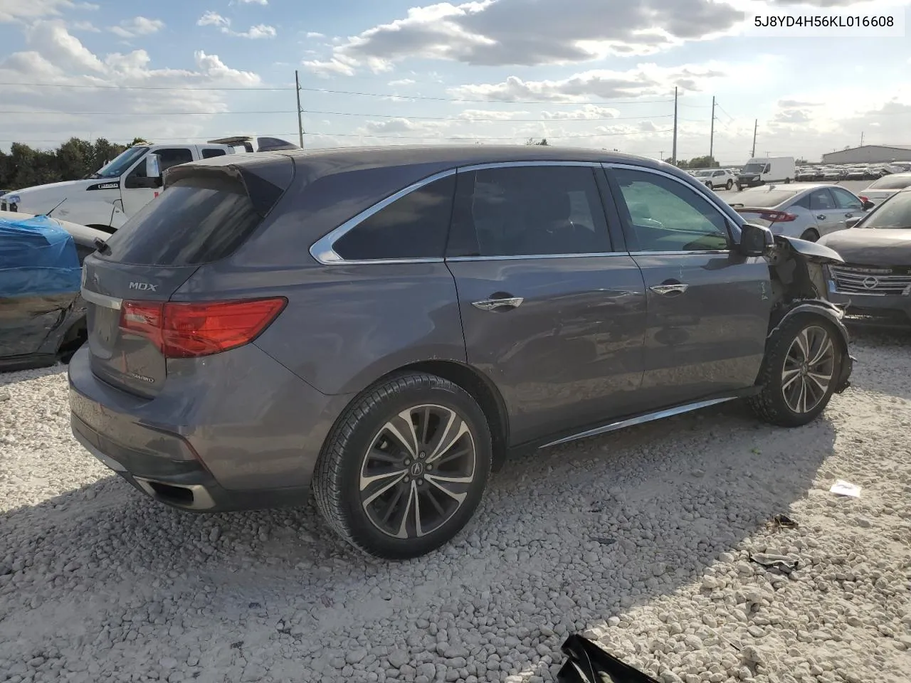 2019 Acura Mdx Technology VIN: 5J8YD4H56KL016608 Lot: 77968964