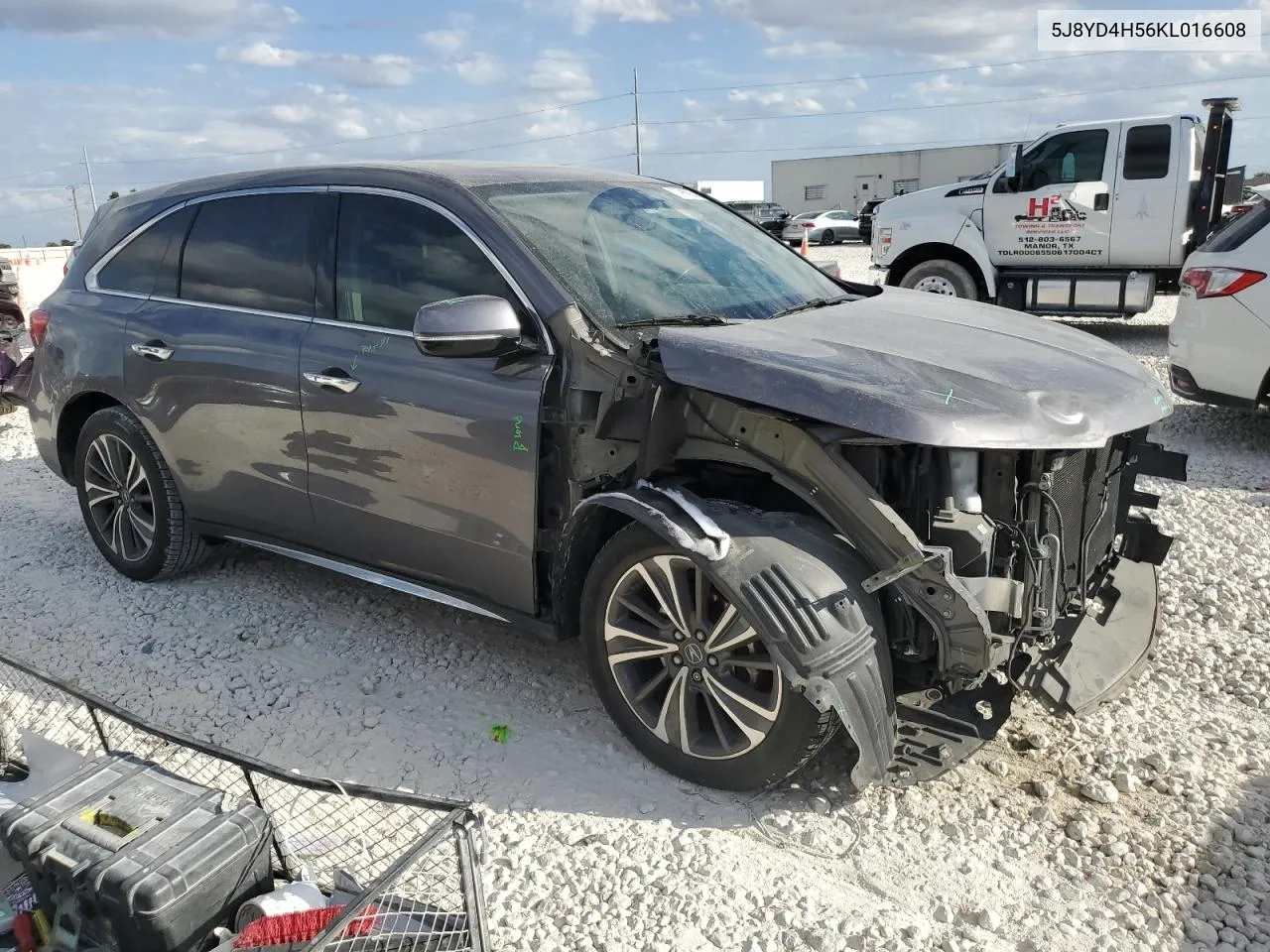 2019 Acura Mdx Technology VIN: 5J8YD4H56KL016608 Lot: 77968964