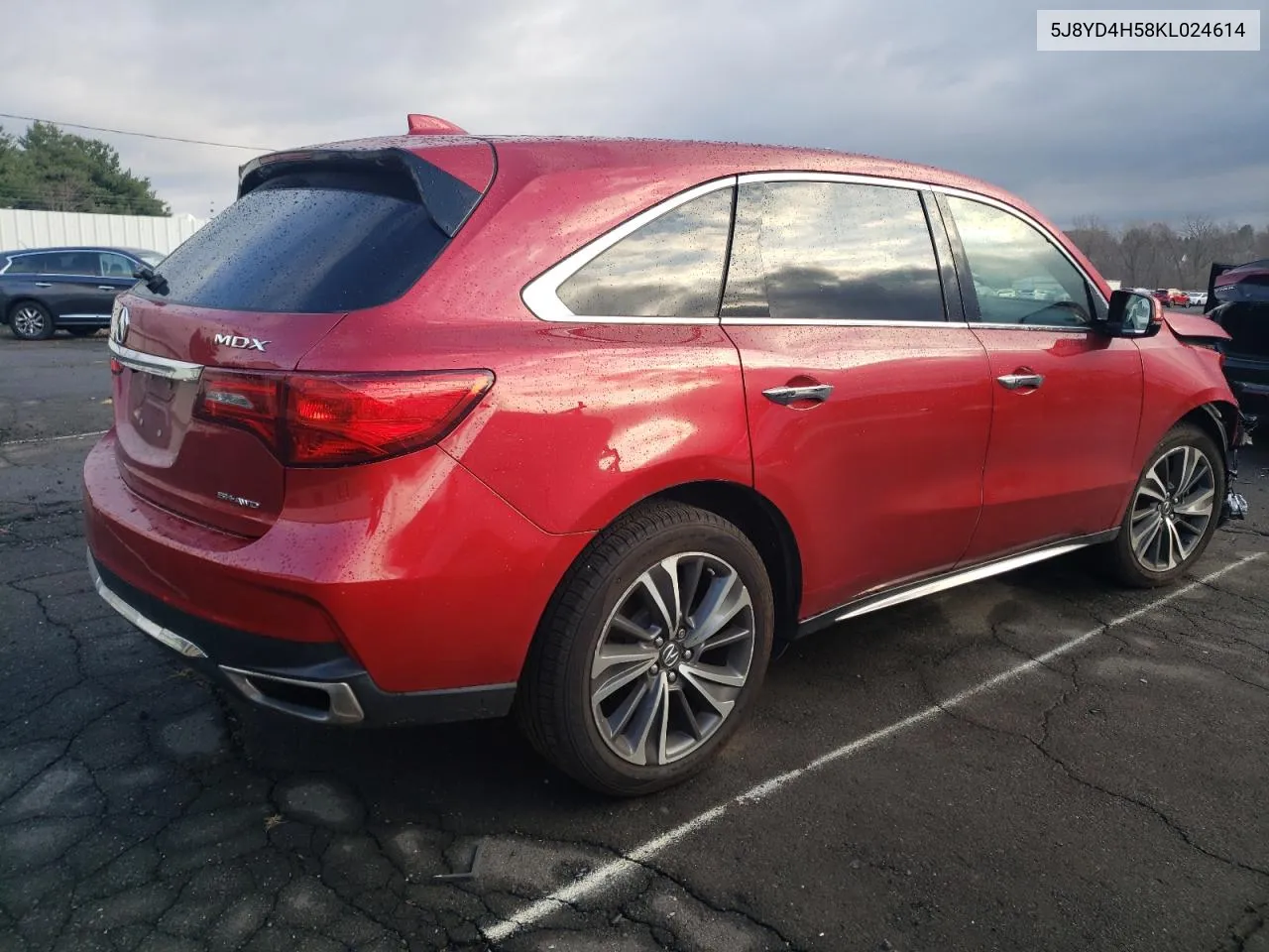 2019 Acura Mdx Technology VIN: 5J8YD4H58KL024614 Lot: 79389254