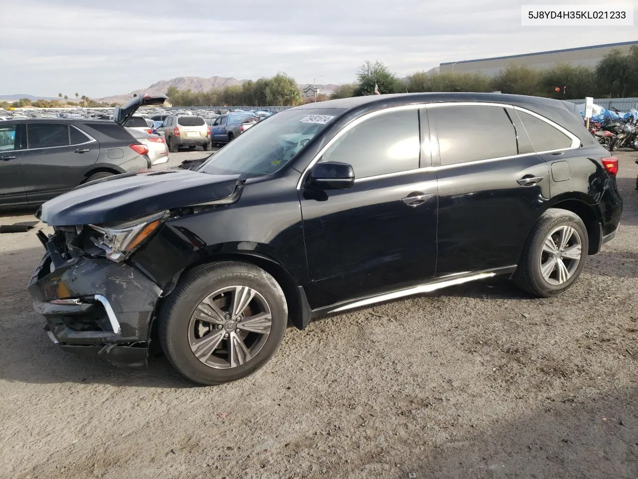 2019 Acura Mdx VIN: 5J8YD4H35KL021233 Lot: 79491614