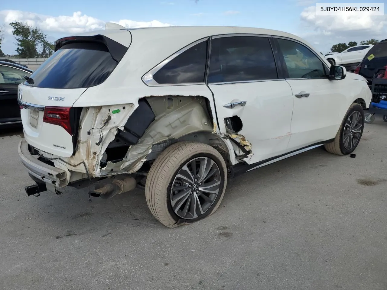 2019 Acura Mdx Technology VIN: 5J8YD4H56KL029424 Lot: 79688874