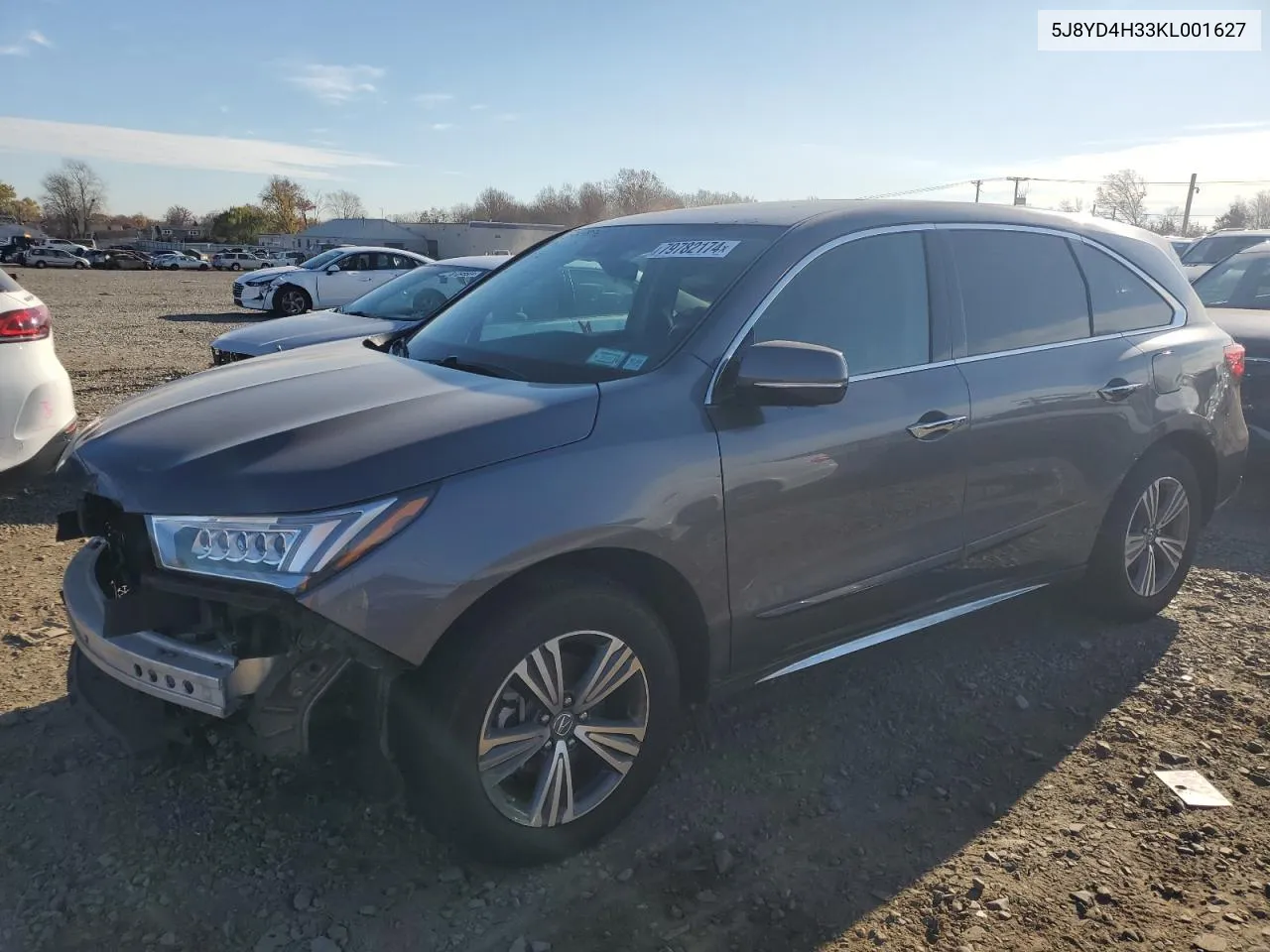 2019 Acura Mdx VIN: 5J8YD4H33KL001627 Lot: 79782174