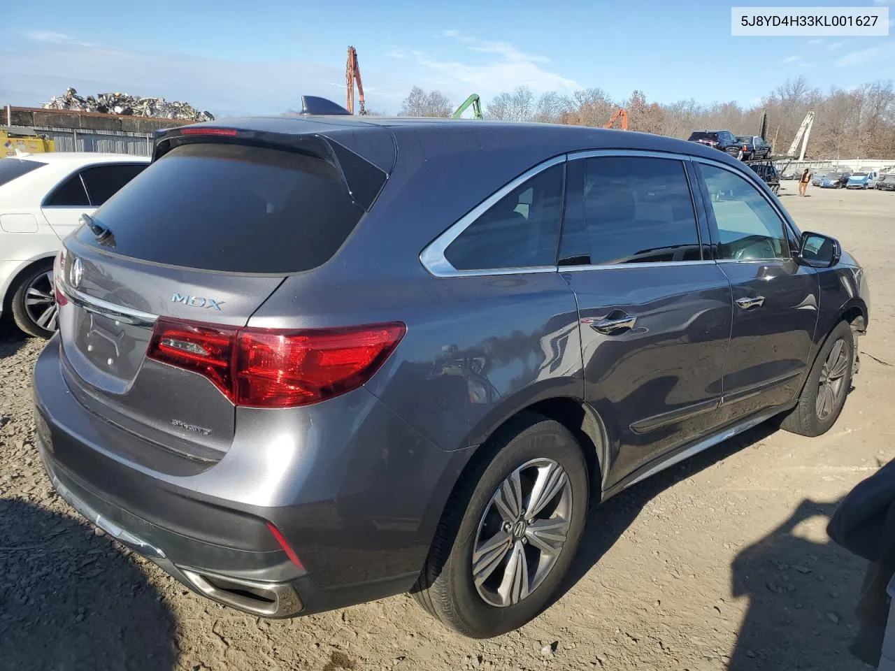 2019 Acura Mdx VIN: 5J8YD4H33KL001627 Lot: 79782174