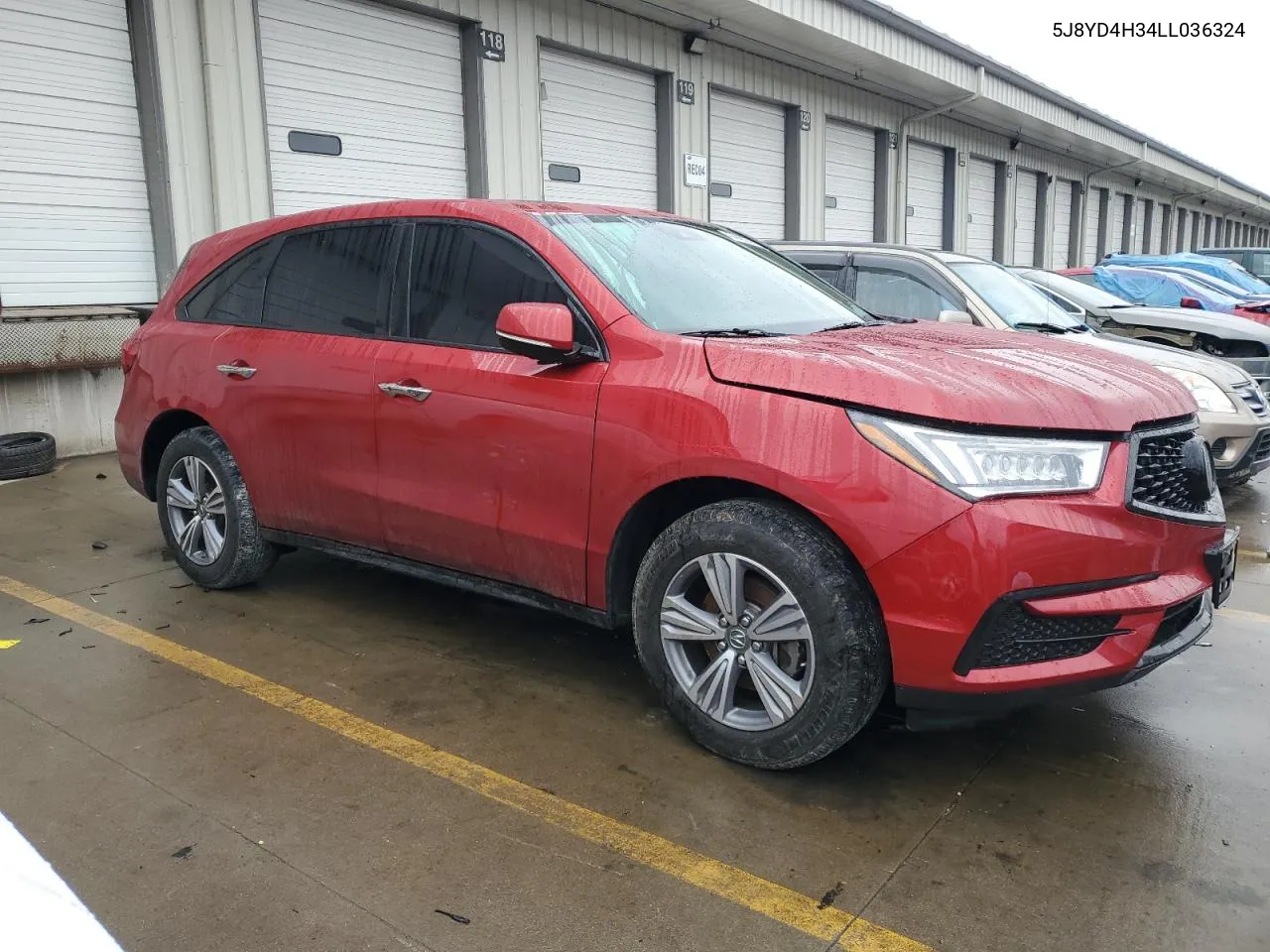 2020 Acura Mdx VIN: 5J8YD4H34LL036324 Lot: 40048244