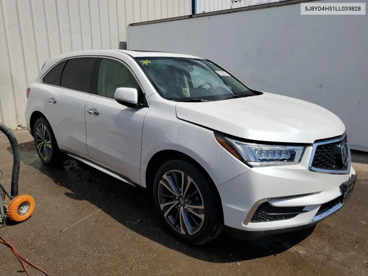 2020 Acura Mdx Technology VIN: 5J8YD4H51LL039828 Lot: 53228374