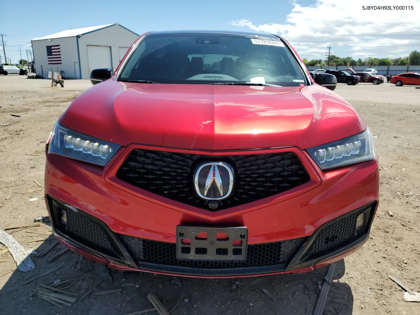 2020 Acura Mdx Advance VIN: 5J8YD4H93LY000115 Lot: 57783084