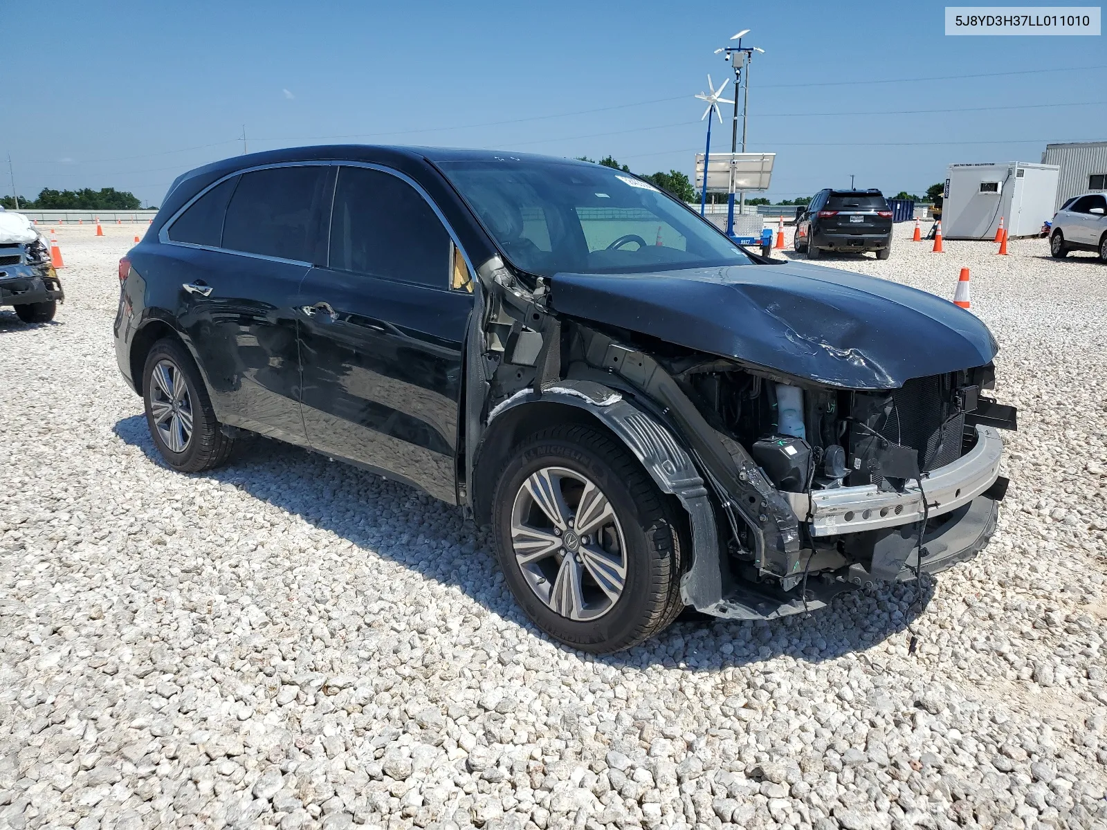 2020 Acura Mdx VIN: 5J8YD3H37LL011010 Lot: 58403394