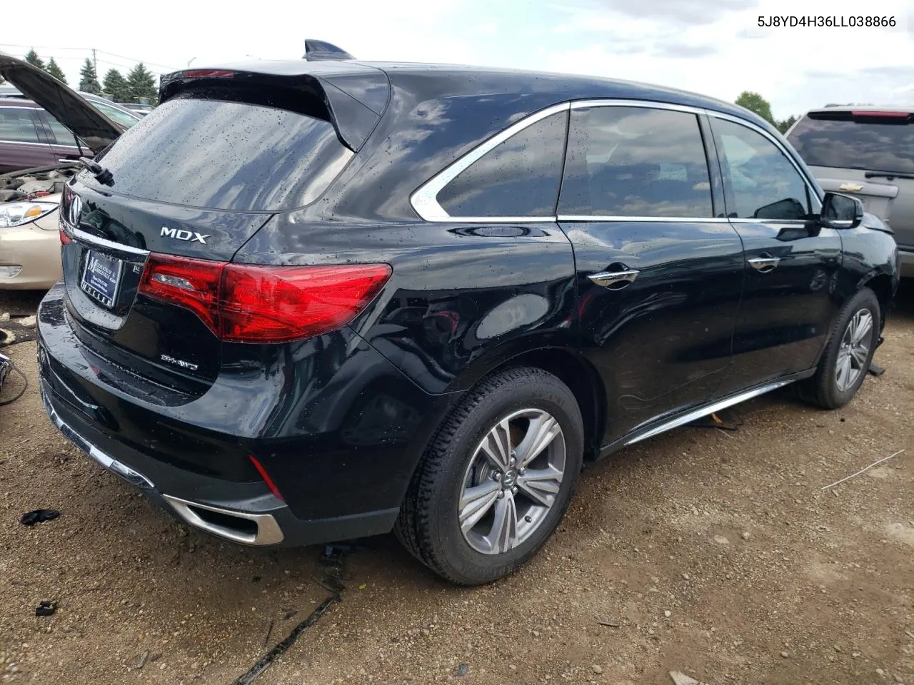 2020 Acura Mdx VIN: 5J8YD4H36LL038866 Lot: 58627764