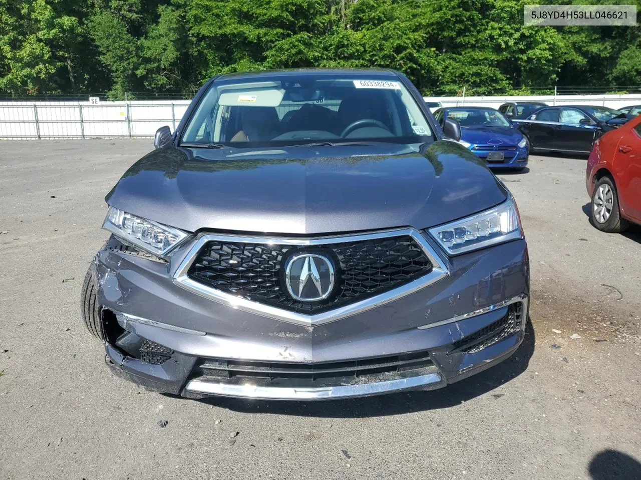 2020 Acura Mdx Technology VIN: 5J8YD4H53LL046621 Lot: 60338294