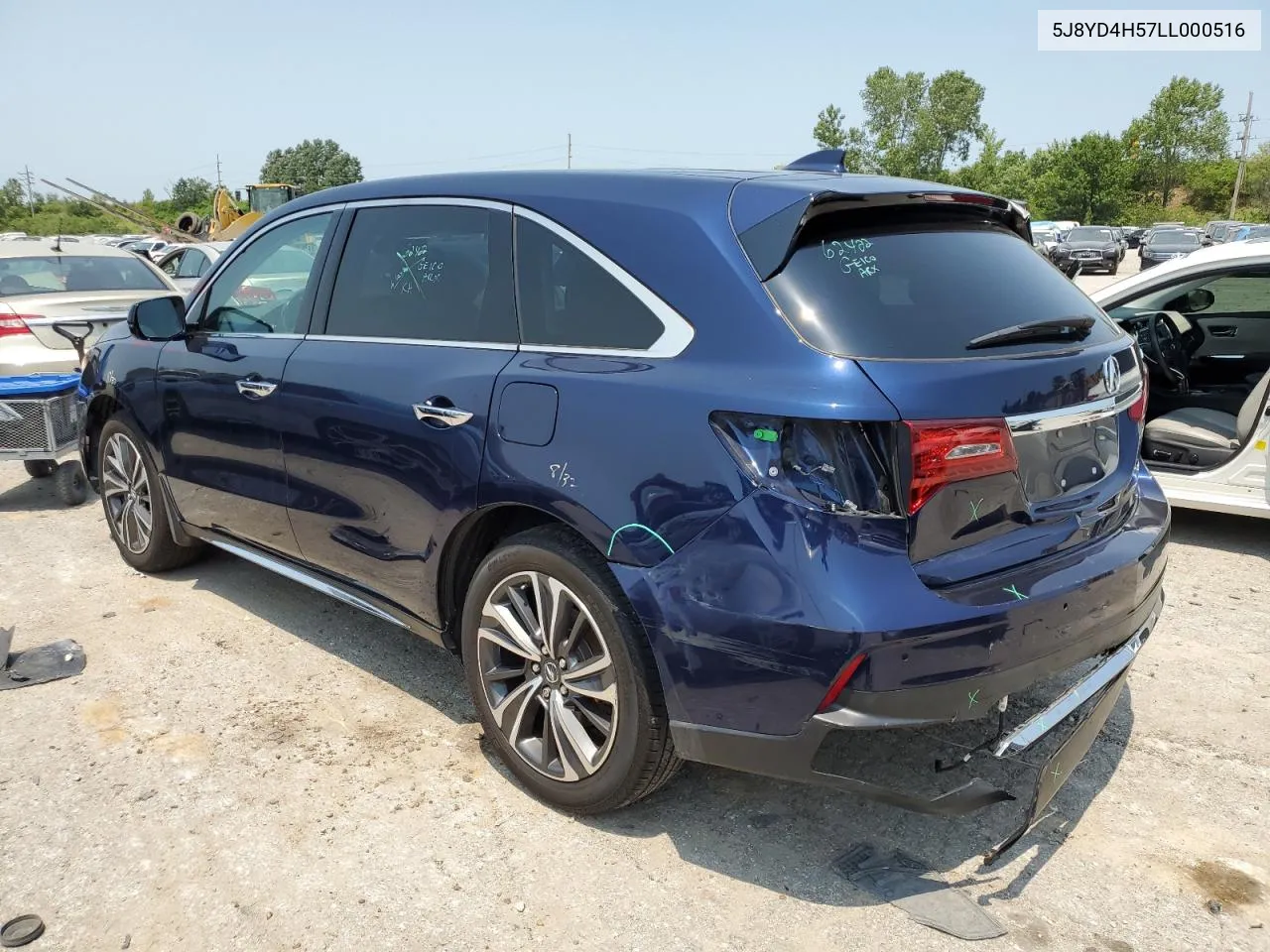 2020 Acura Mdx Technology VIN: 5J8YD4H57LL000516 Lot: 62558344