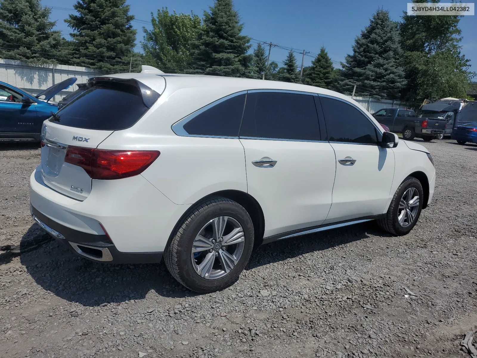 2020 Acura Mdx VIN: 5J8YD4H34LL042382 Lot: 62729214