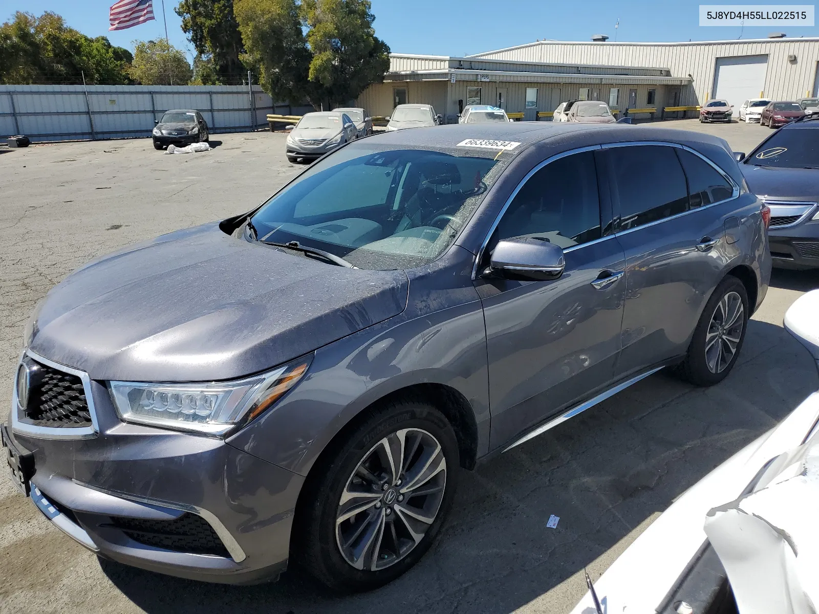 2020 Acura Mdx Technology VIN: 5J8YD4H55LL022515 Lot: 66339634