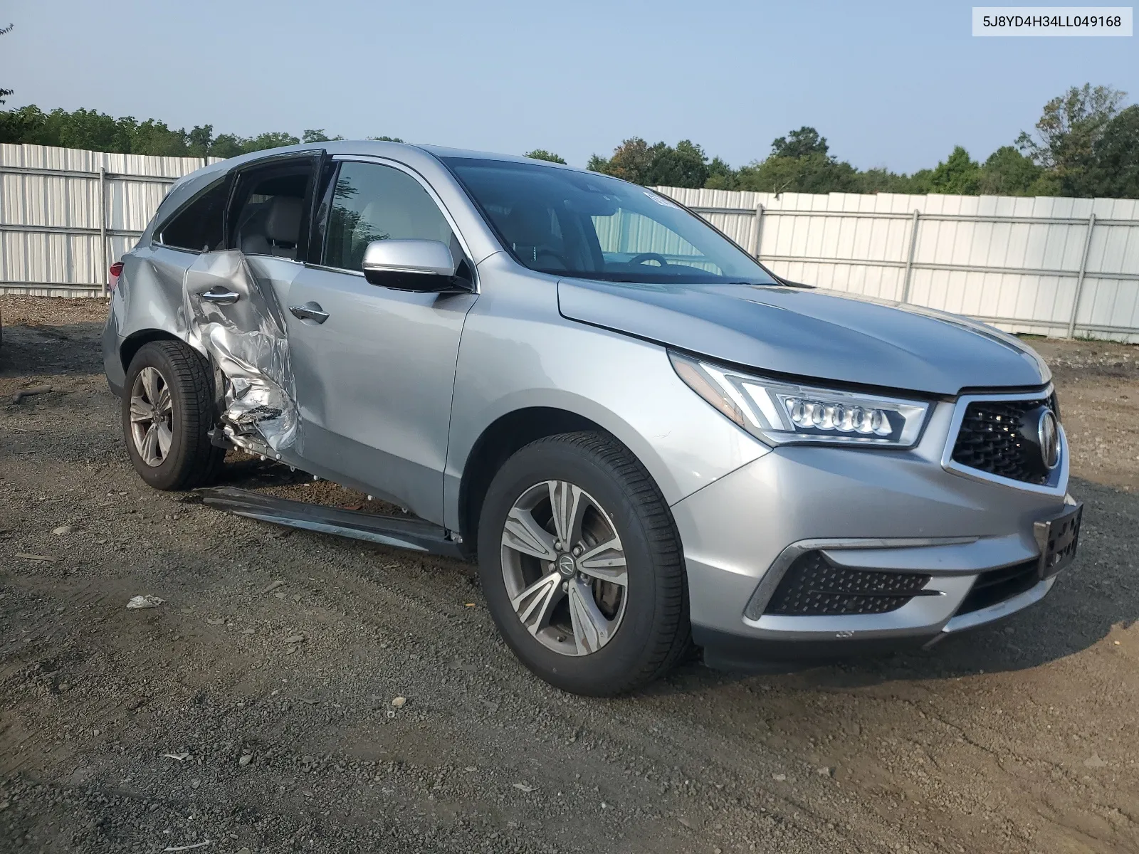 2020 Acura Mdx VIN: 5J8YD4H34LL049168 Lot: 67141794