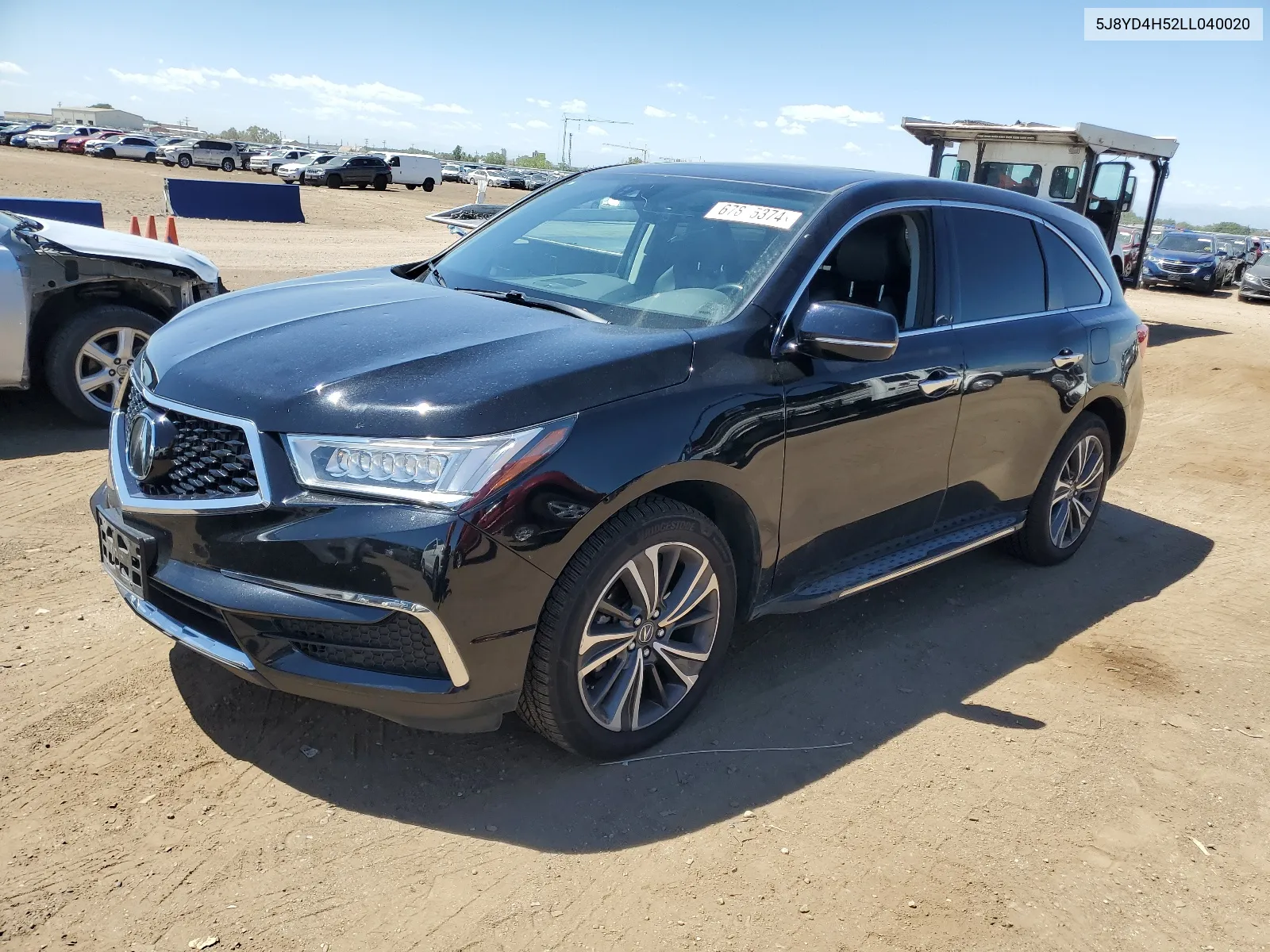 2020 Acura Mdx Technology VIN: 5J8YD4H52LL040020 Lot: 67815374