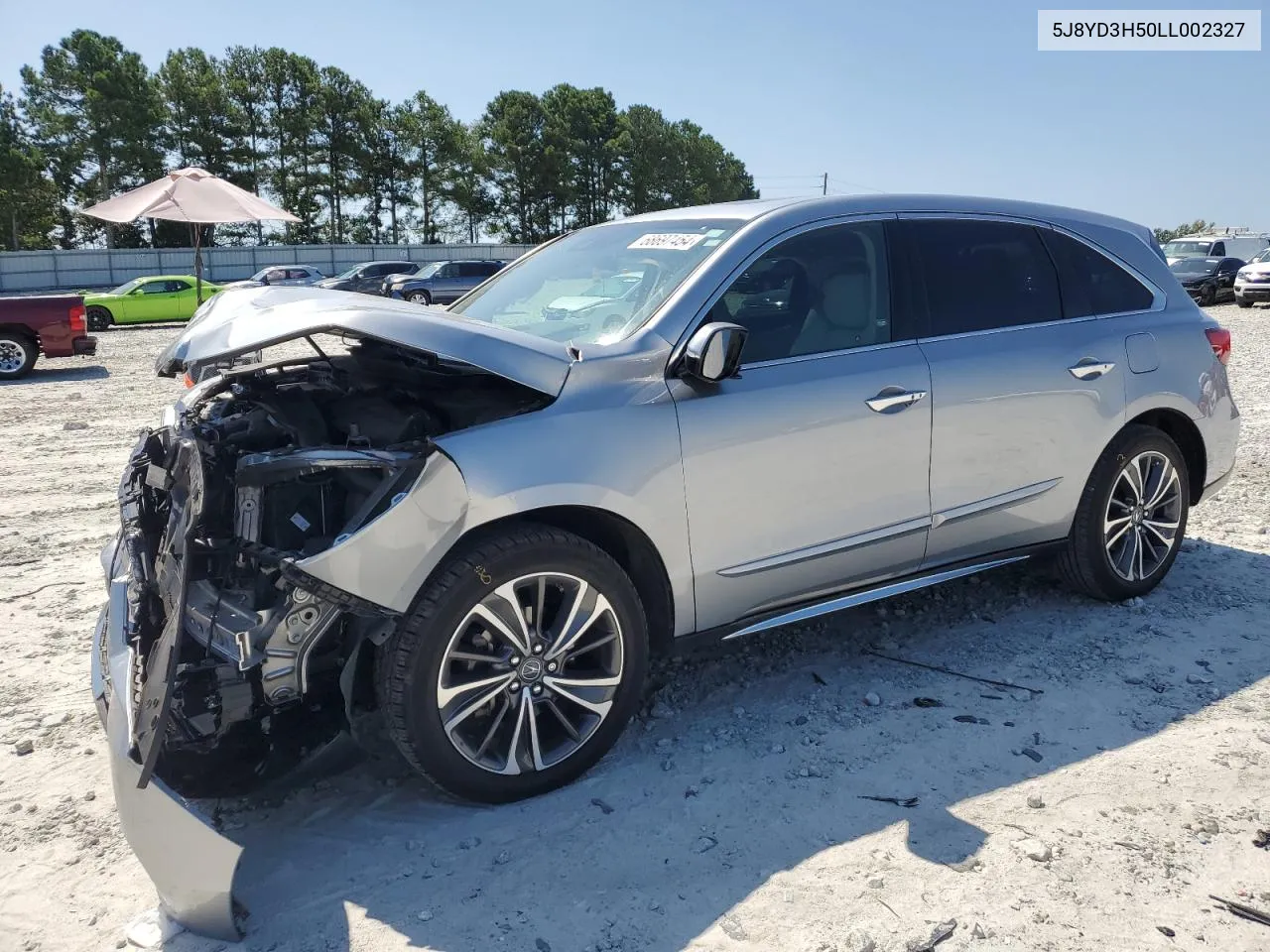 2020 Acura Mdx Technology VIN: 5J8YD3H50LL002327 Lot: 68697454