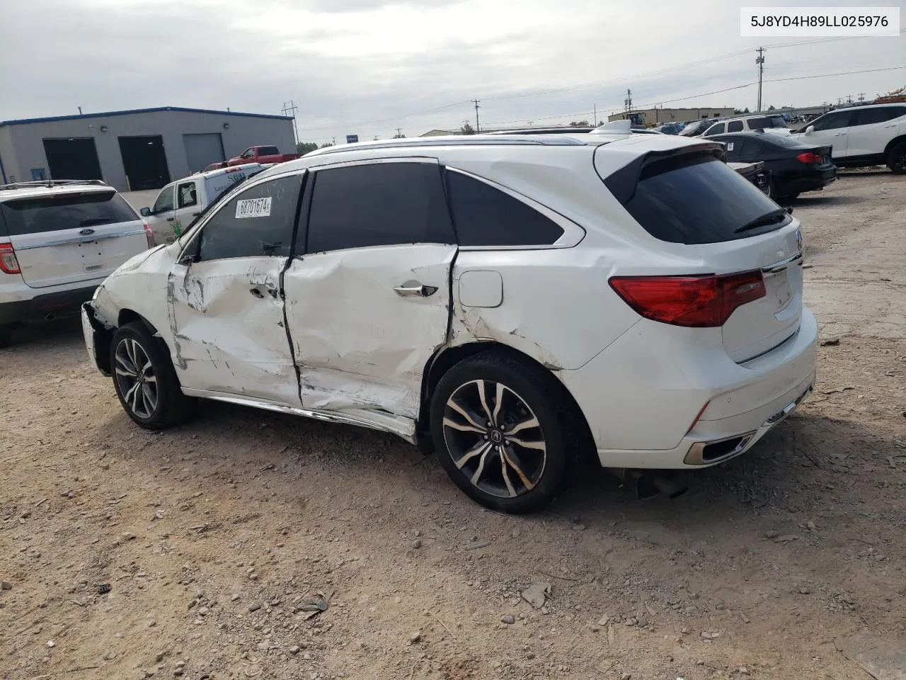 2020 Acura Mdx Advance VIN: 5J8YD4H89LL025976 Lot: 68701674