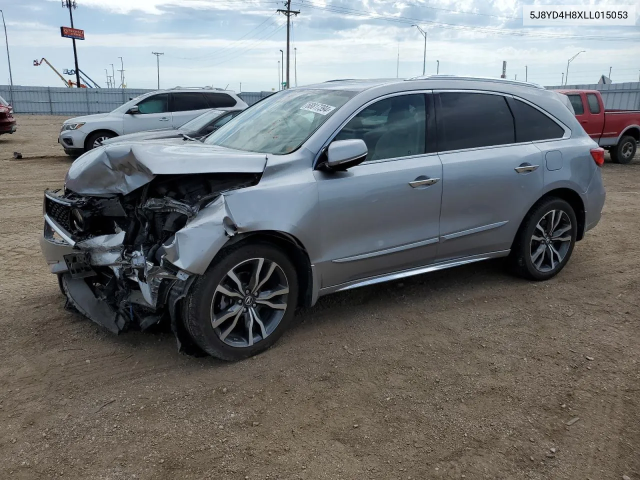 2020 Acura Mdx Advance VIN: 5J8YD4H8XLL015053 Lot: 68817394