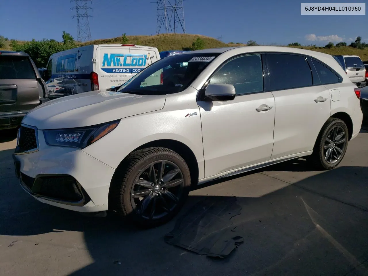 2020 Acura Mdx A-Spec VIN: 5J8YD4H04LL010960 Lot: 69224434