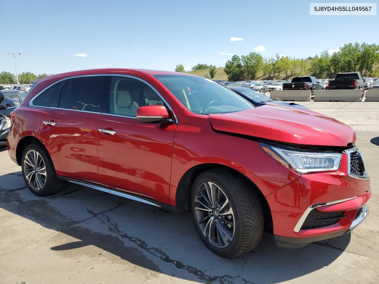 2020 Acura Mdx Technology VIN: 5J8YD4H55LL049567 Lot: 69862784