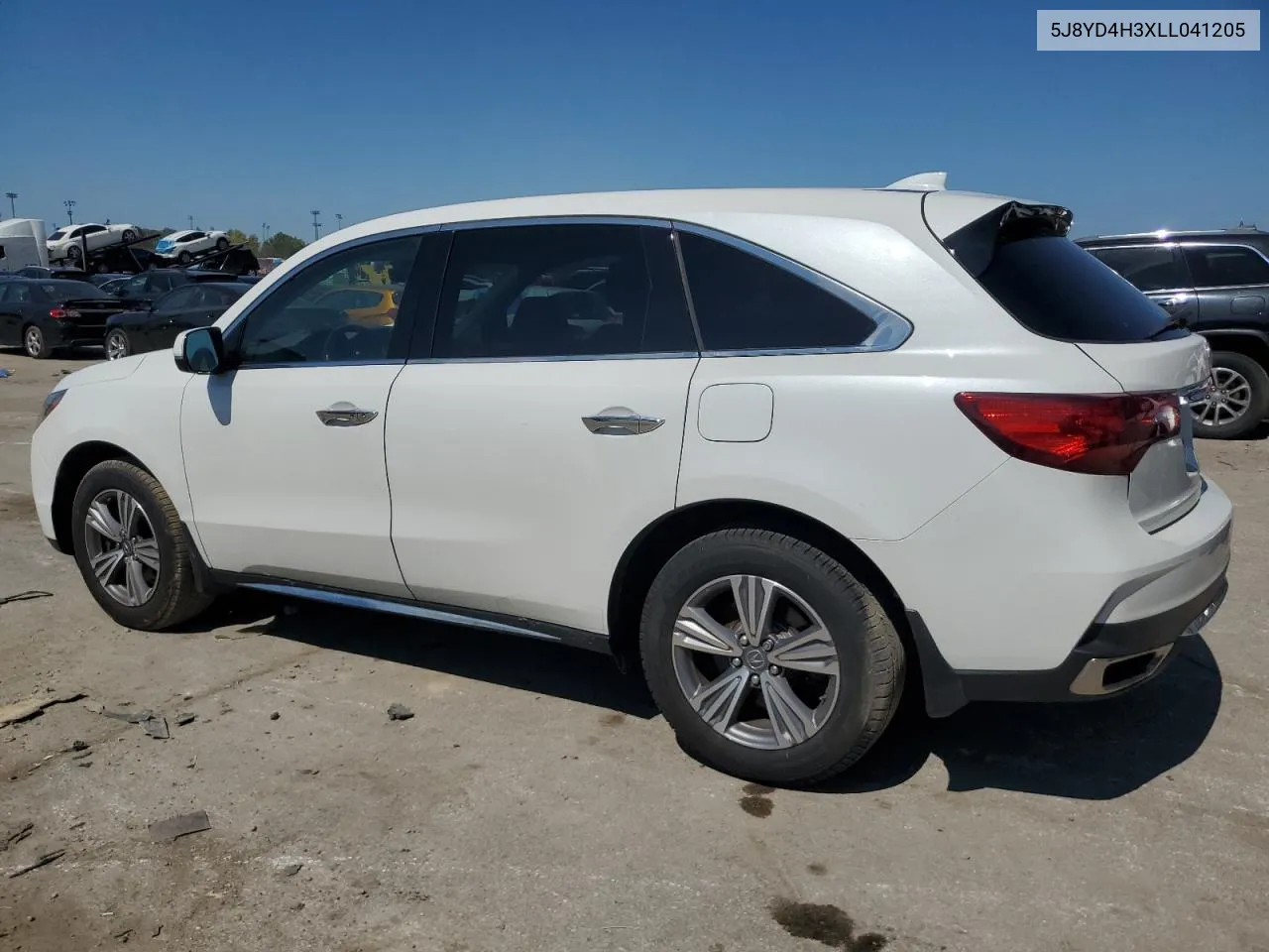 2020 Acura Mdx VIN: 5J8YD4H3XLL041205 Lot: 70032934