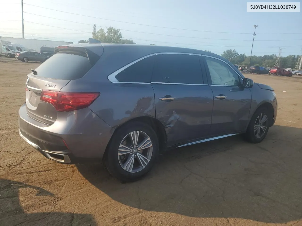 2020 Acura Mdx VIN: 5J8YD4H32LL038749 Lot: 70087274