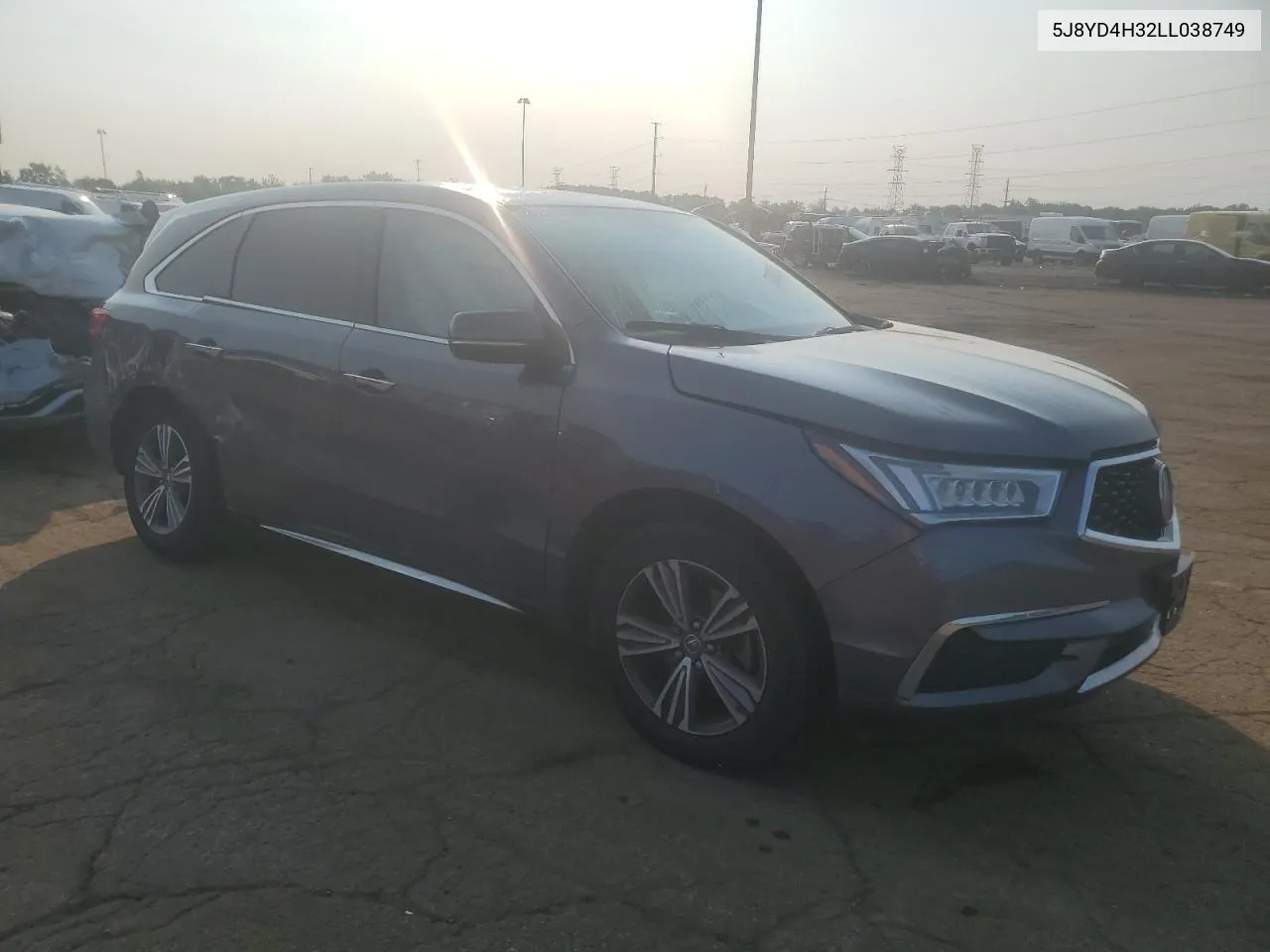 2020 Acura Mdx VIN: 5J8YD4H32LL038749 Lot: 70087274