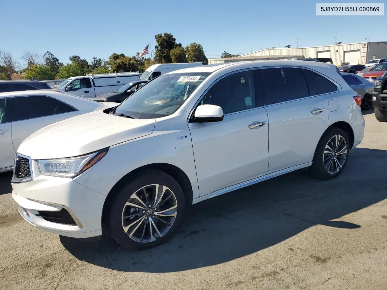 2020 Acura Mdx Sport Hybrid Technology VIN: 5J8YD7H55LL000869 Lot: 70231684