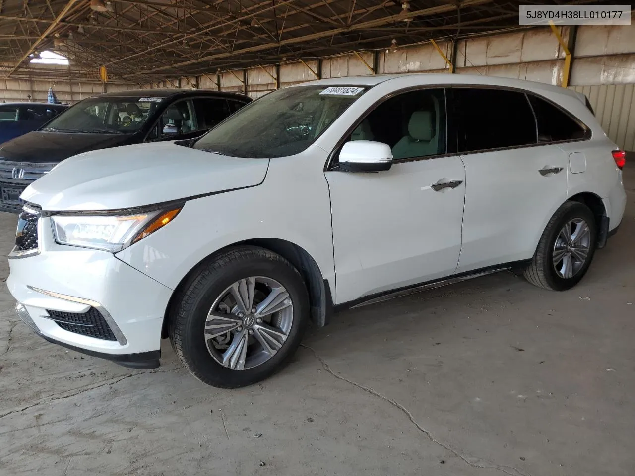 2020 Acura Mdx VIN: 5J8YD4H38LL010177 Lot: 70401824