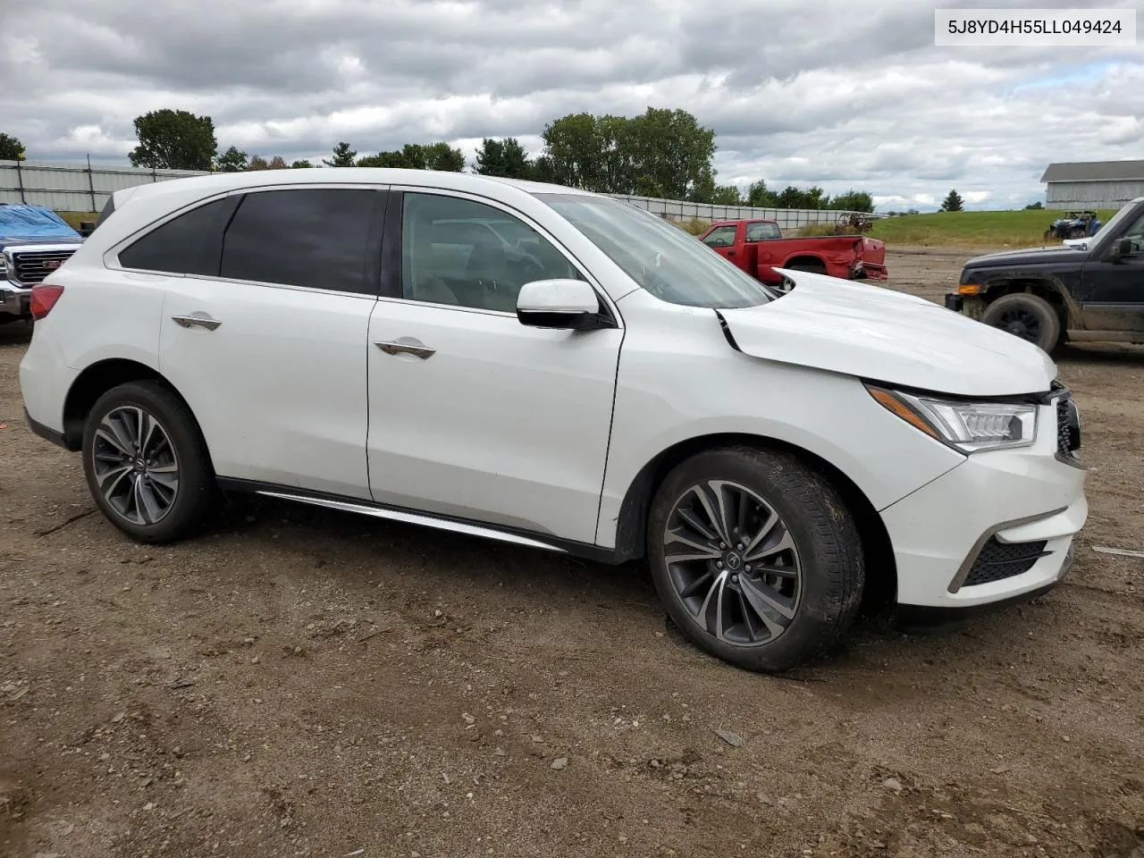 2020 Acura Mdx Technology VIN: 5J8YD4H55LL049424 Lot: 70423774