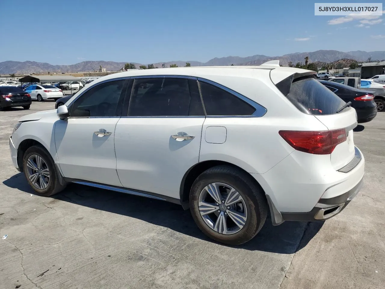 2020 Acura Mdx VIN: 5J8YD3H3XLL017027 Lot: 70501324